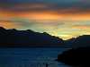 Beautiful sunset from our hotel in Queenstown on the south island. This was taken at about 10:00 pm.